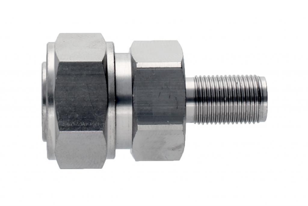 3,5/12M-FF - Adapter 3,5/12m (Stecker) auf F-Buchse