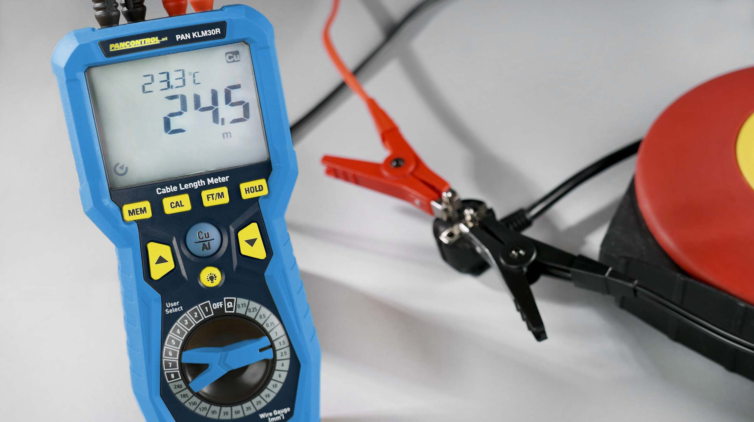 PAN KLM30R - Kabellängen-Messgerät und Milli-Ohmmeter
