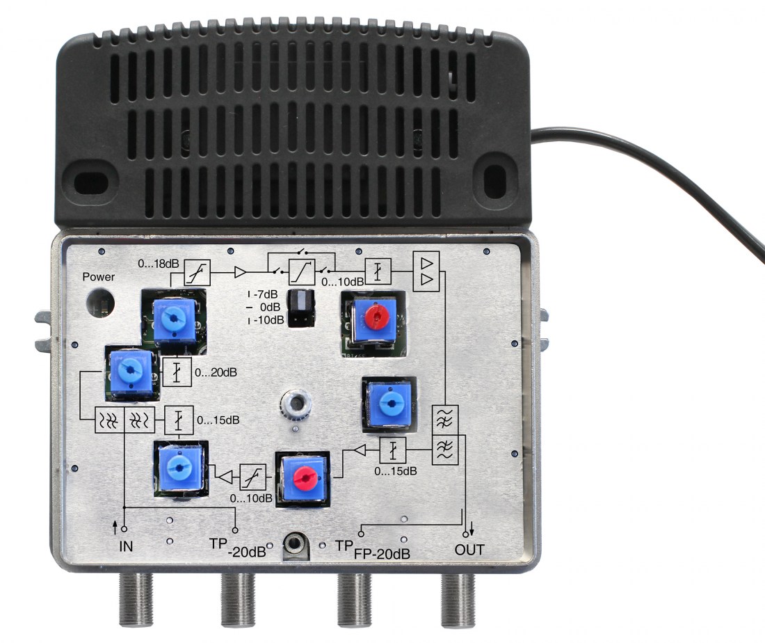 HVD 44 - Breitbandverstärker mit 5-65 / 85-1006 MHz