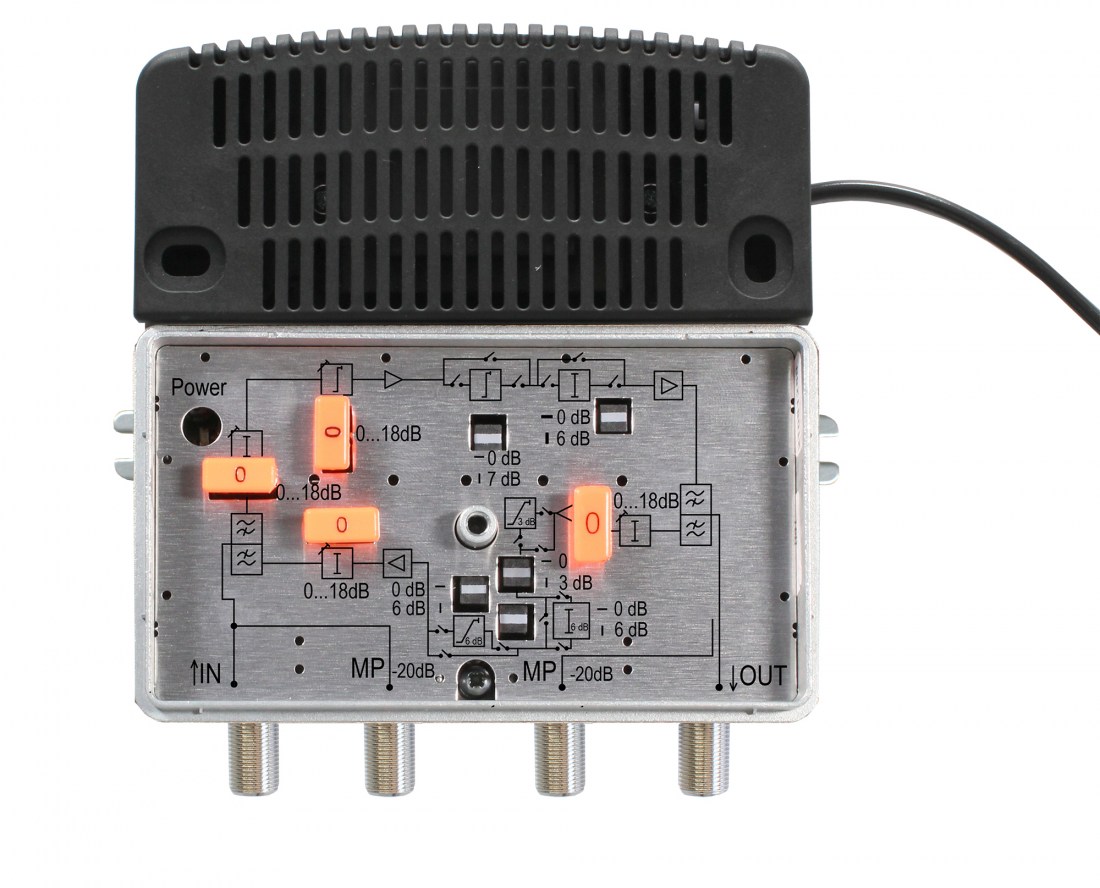 HV 422-204 - Breitbandverstärker mit 5-204 / 258-1218 MHz, DOCSIS 3.1