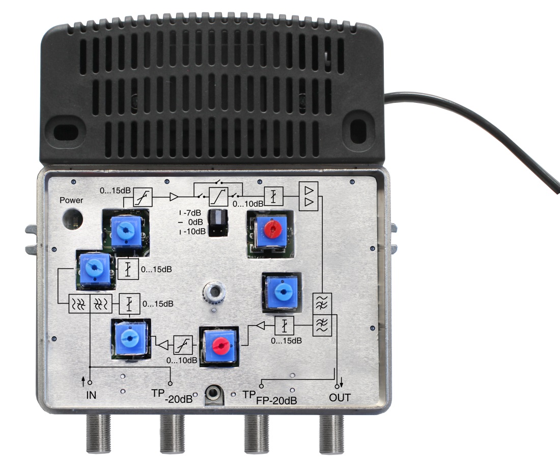 HVC 43 - Breitbandverstärker mit 5-65 / 85-1006 MHz