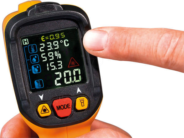 PAN IR-T800+ Profi-Infrarot-Thermometer 12:1 mit Laser-Messkreisanzeige