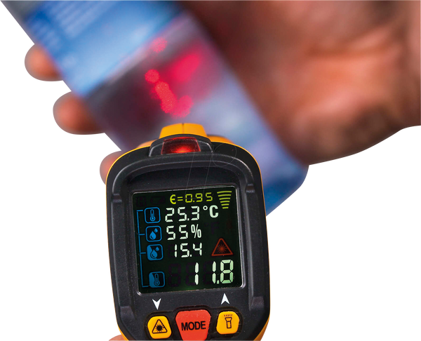 PAN IR-T800+ Profi-Infrarot-Thermometer 12:1 mit Laser-Messkreisanzeige