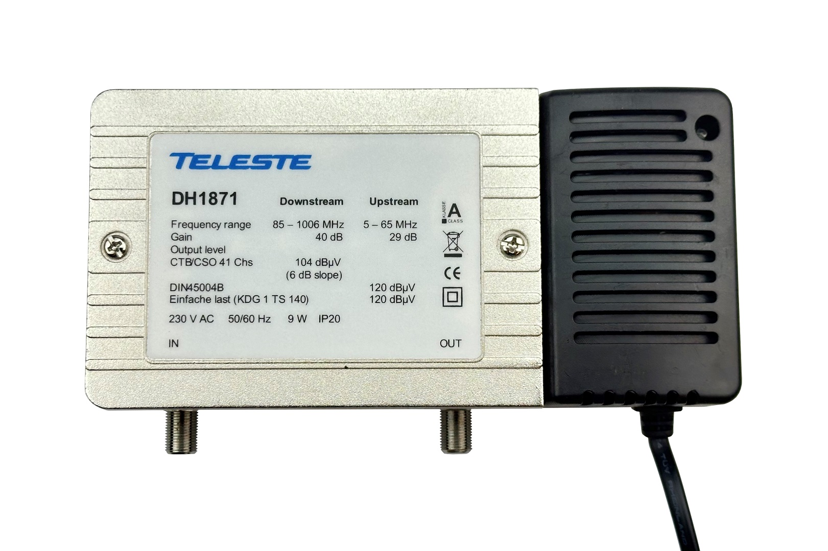 DH 1871 - Hausanschlussverstärker 40 dB, aktiver Rückkanal 29 dB