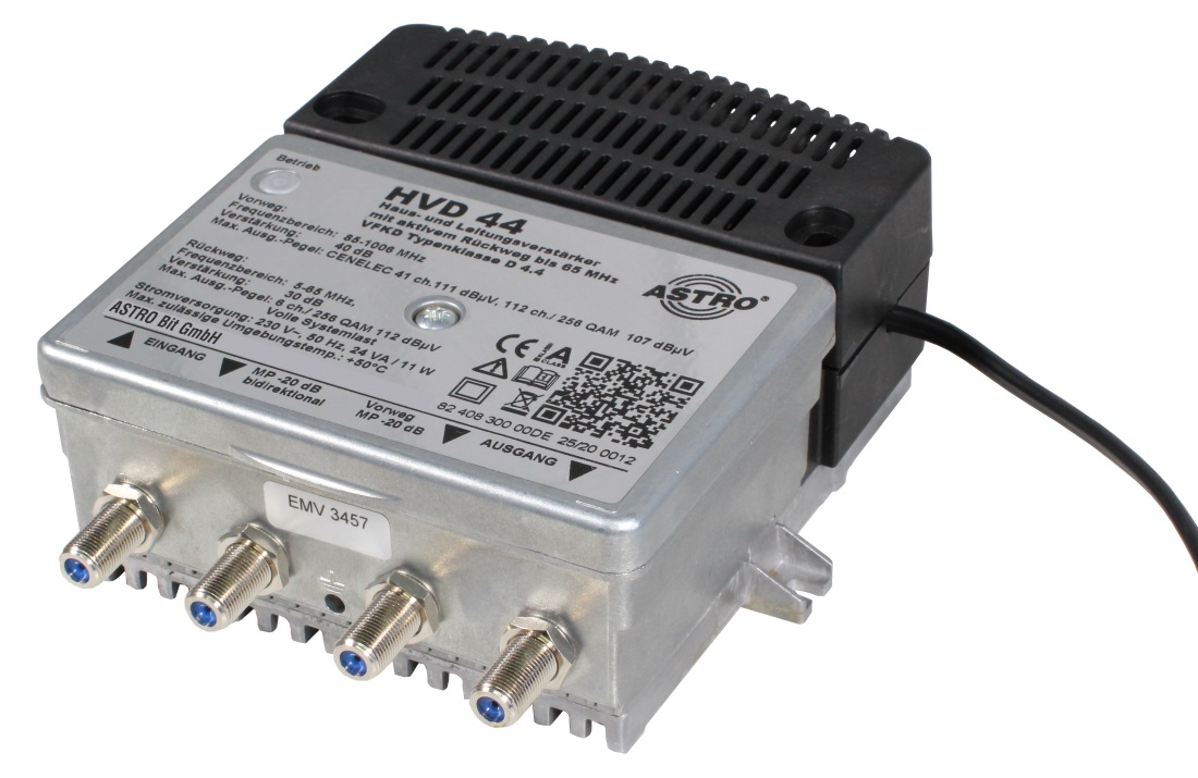 HVD 44 - Breitbandverstärker mit 5-65 / 85-1006 MHz