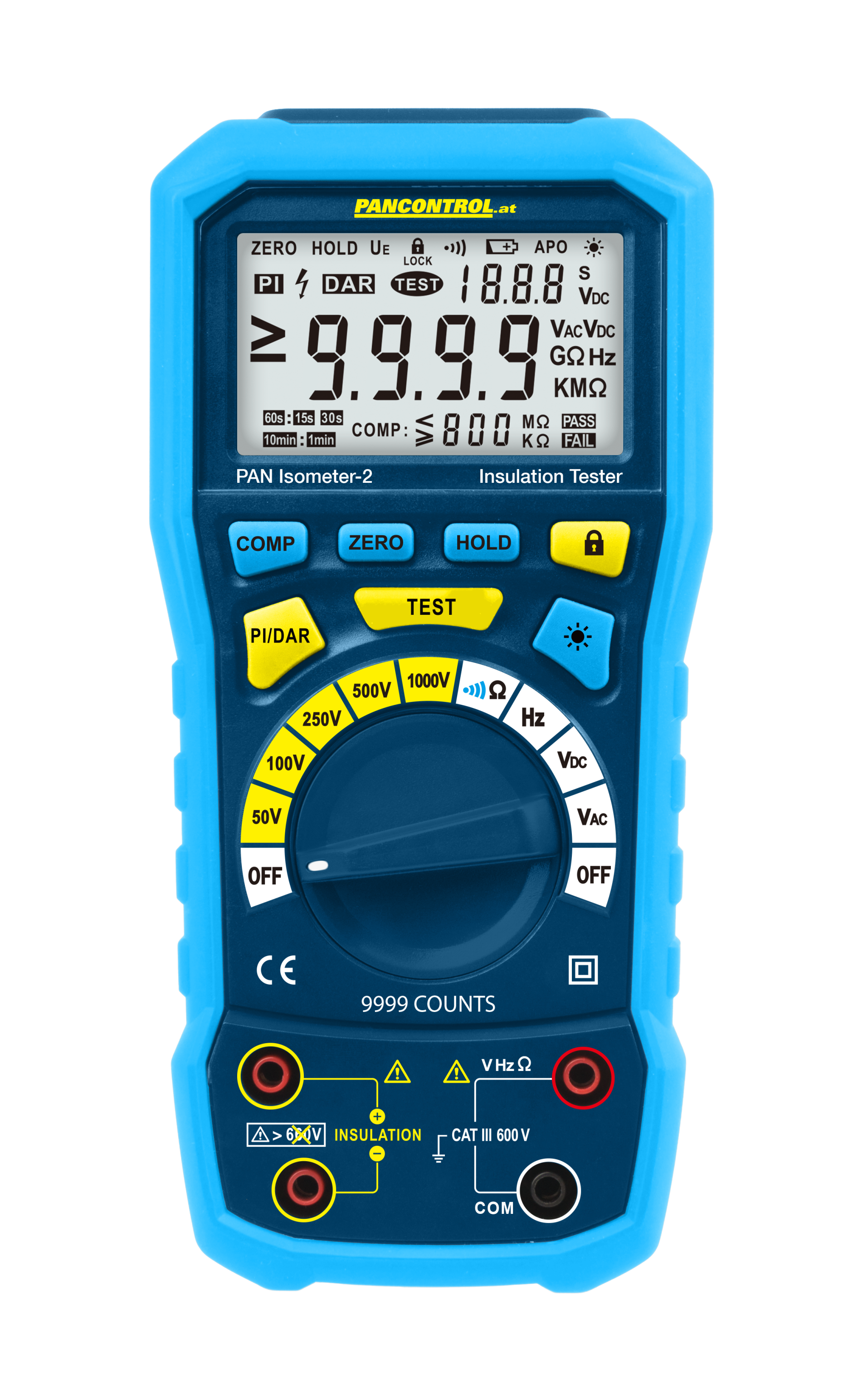 PAN Isometer-2 - Digital-Isolationsmultimeter 50MΩ - 100GΩ