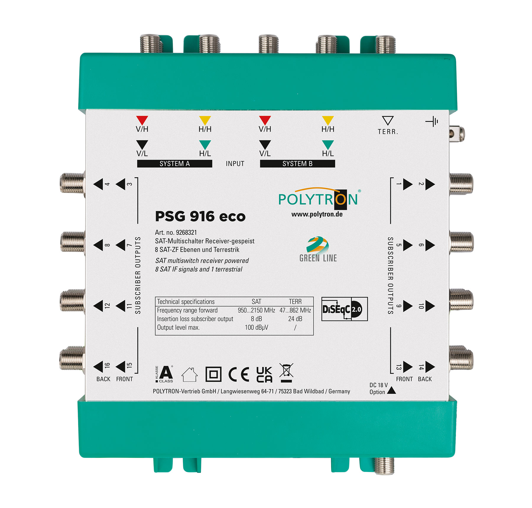 PSG 916 eco Polytron Multischalter