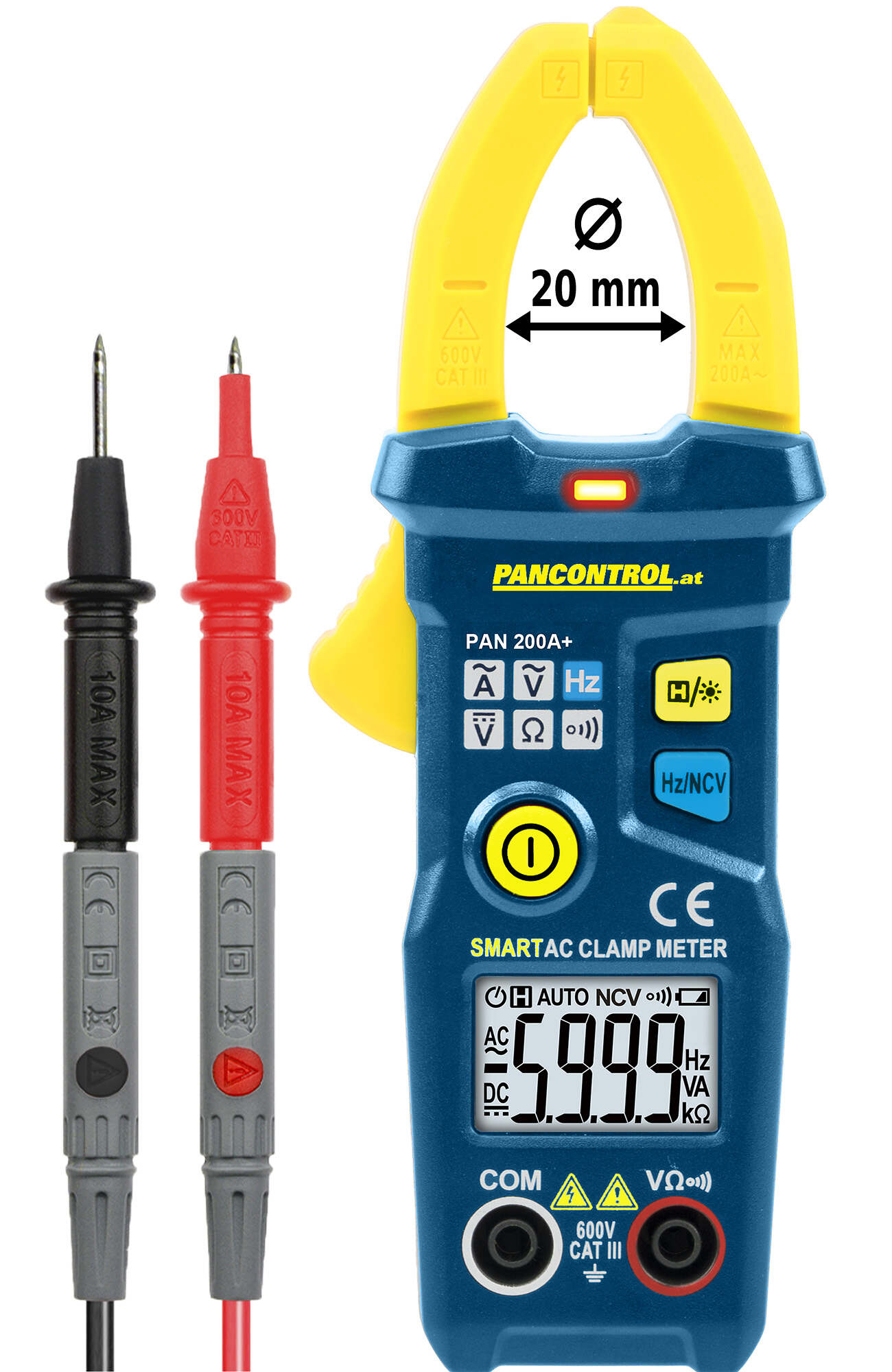 PAN 200A+ - Intelligente Stromzange 200A AC