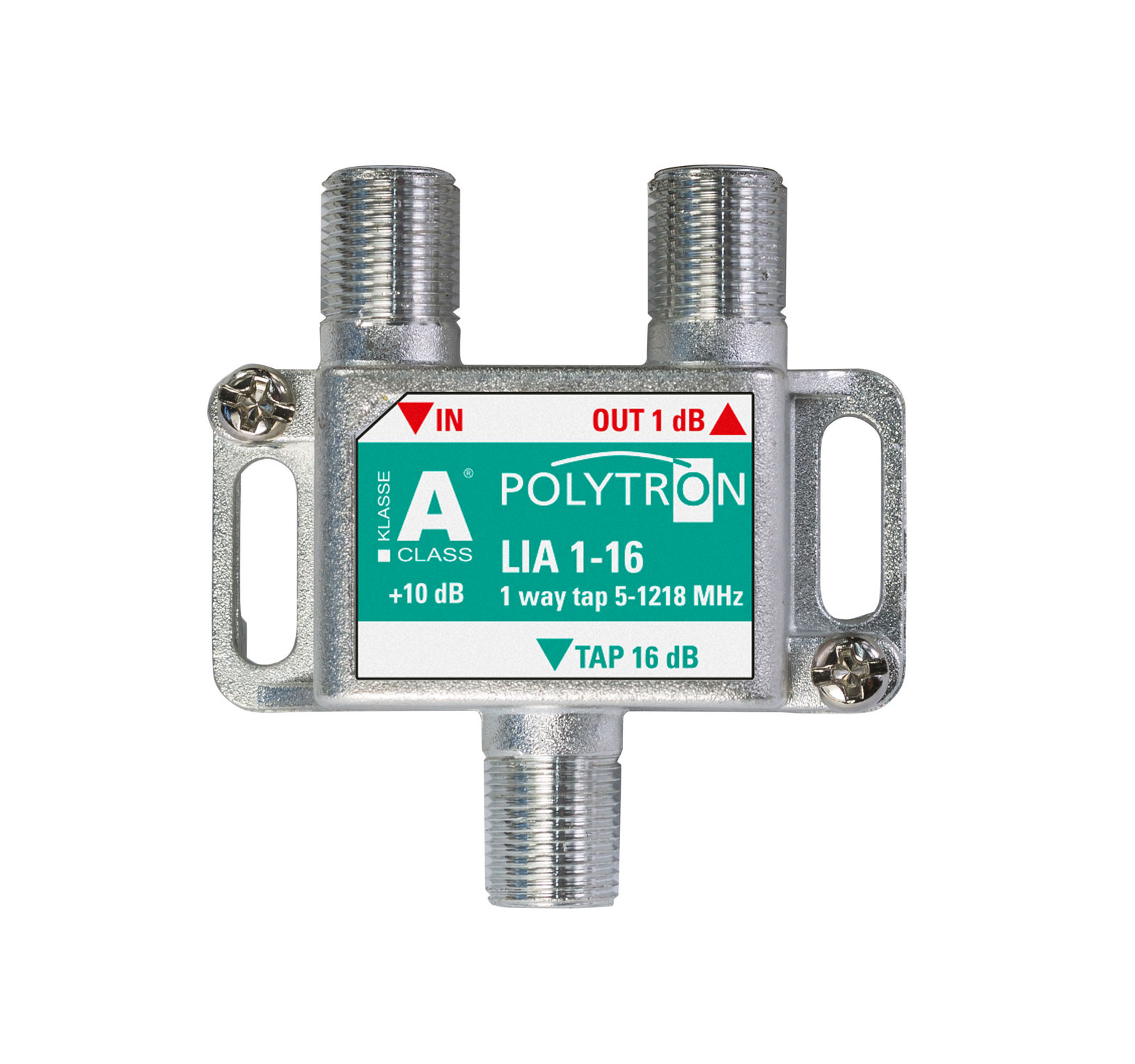 LIA 1-16  5-1218 MHz 1-fach Abzweiger 16 dB, F-Anschlüsse