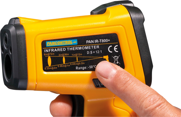 PAN IR-T800+ Profi-Infrarot-Thermometer 12:1 mit Laser-Messkreisanzeige