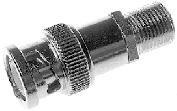 Adapter BNC-Stecker auf F-Buchse, BNCm-Ff